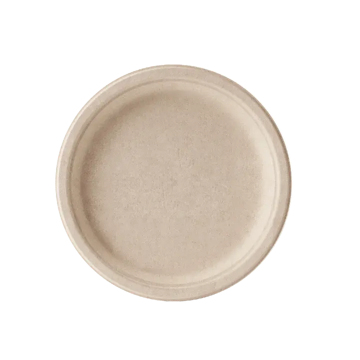 Bulk Compostable Plates | Biodegradable Sugarcane Trays for Burgers, Salads | 100% Biodegradable Microwave Safe | Restaurant Supply