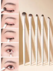 Eye Shadow Makeup Brush Set, Includes Cut Crease, Eyeliner, Detail, Smudge And Under-Eye Brushes