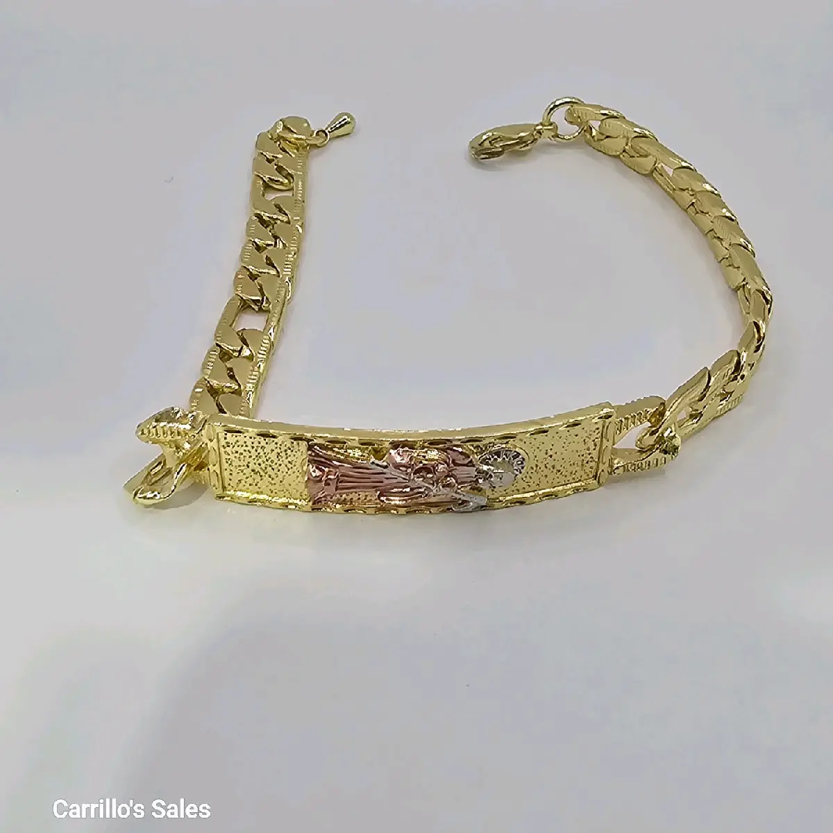 LA SANTA MUERTE beautiful bracelet three colors Gold-plated 8"inches