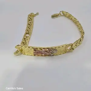 LA SANTA MUERTE beautiful bracelet three colors Gold-plated 8"inches