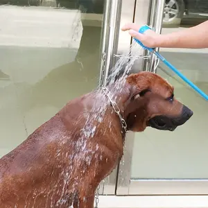 Must-Have Pet Shower Head (Bath + Groom 2-in-1), Fast Summer Outdoor Rinse & Cool Down, Soft Spray Safe for Skin & Fur, Easy Grip Beginner-Friendly, Dog Cat Bath Nozzle for Yard Car Camping Travel, Portable Shower
