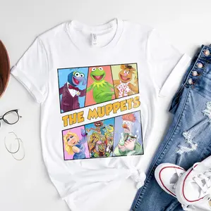Retro 90s Vintage The Muppets Characters Shirt, Ms Piggy Shirt, Matching Family Tee, Trending Unisex Tee