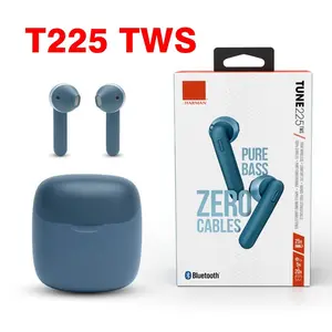 New TUNET225 Bluetooth Earphones True Wireless 5.0 Dual-Side Stereo Semi-In-Ear Black White Blue Gray Bluetooth 5.0
