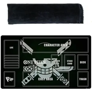 Zoro 1 Piece Playmat TCG Card Game Play Mat Gaming Desk Mouse Pad
