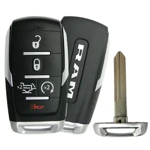 Replacement Smart Key for 2025 RAM 1500 Trucks - 5B FCC# OHT-4882056, Silver Sides, Part# 68523814AA