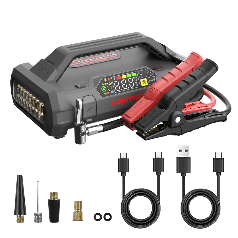 Lokithor JA301 PRO Jump Starter with 150PSI Air Inflator ConnectMax Technology