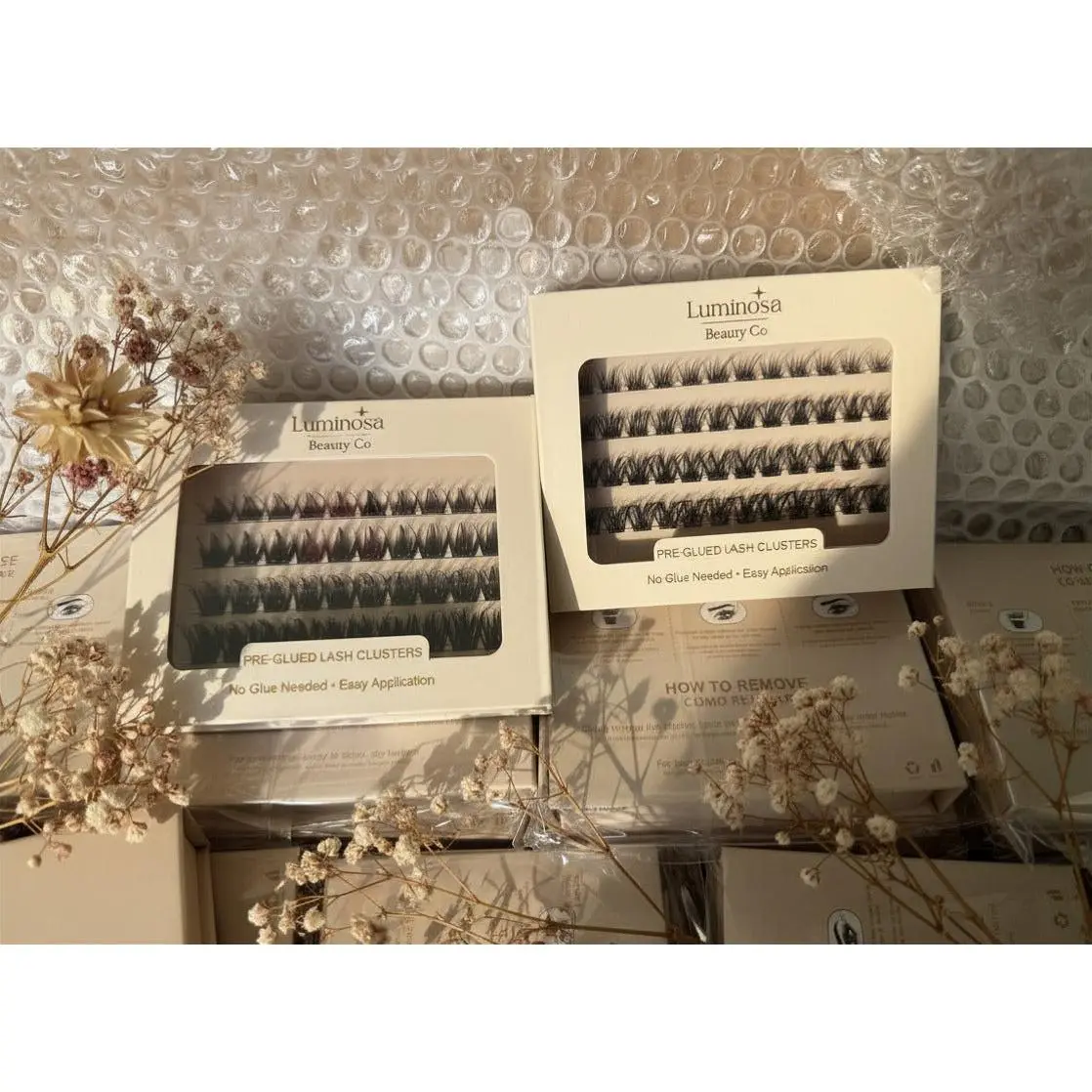 Pre-Glued Lash Clusters