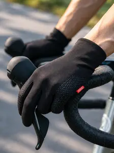 Aegend Unisex Adults' Lightweight Compression Sports Gloves - Warm Touchscreen Liners for Winter, Early Spring - Cycling, Running -  3 Sizes - Breathable Non-Slip Silicone Palm football gloves