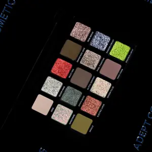 Rhnull 15 Shade Intense Eyeshadow Palette - Matte + Shimmer Eyeshadows + Magnetic Removable Pans