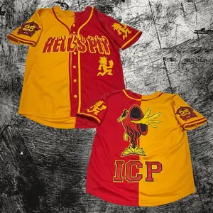Split Colors Hell's Pit Baseball Jersey, ICP Juggalo Jersey, Gift For Him, Gift For Her, For Any Season, Classic Styles