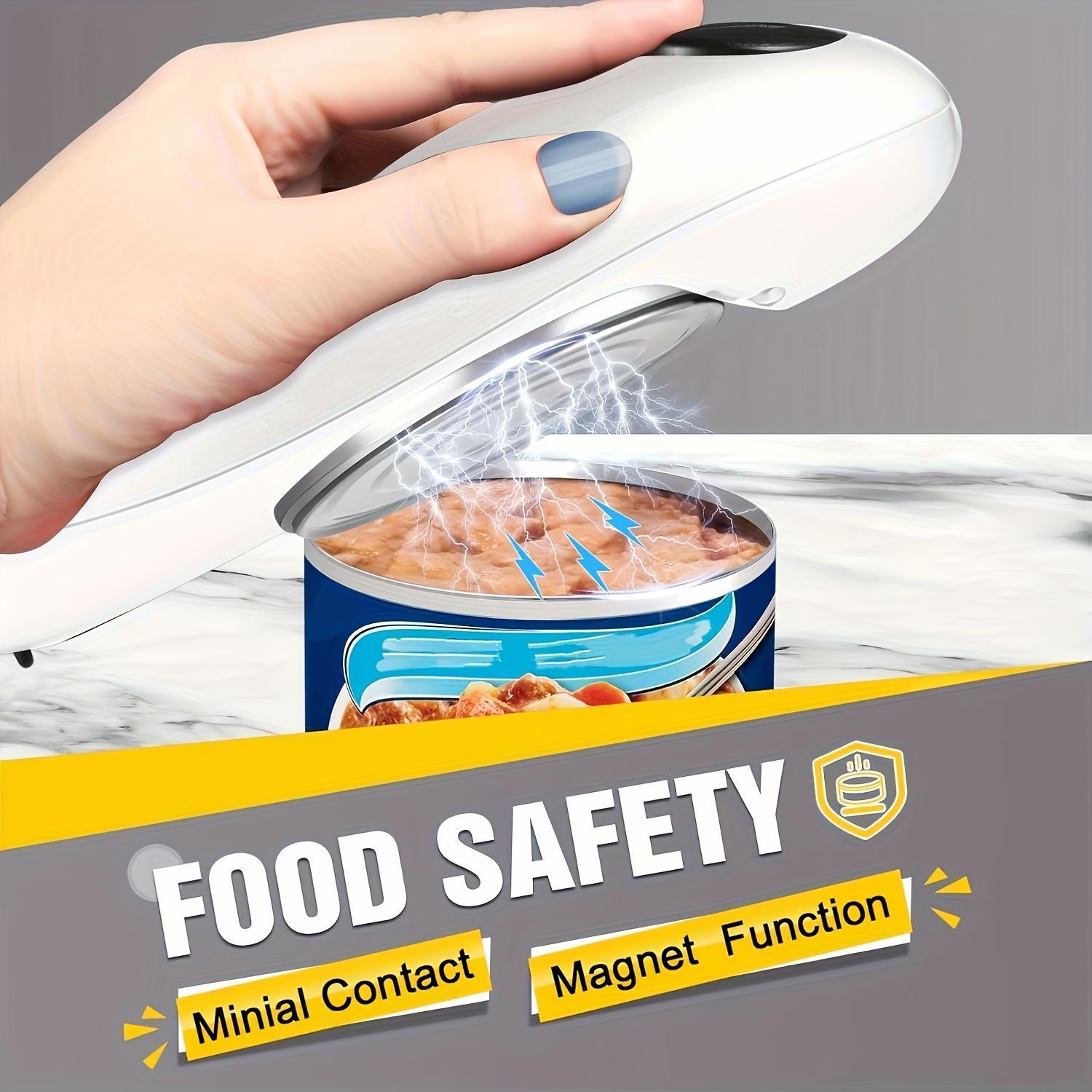 Automatic Electric Can Opener with a Single Touch, Designed for Seniors, Those with Arthritis, And Individuals with Limited Hand Mobility, Perfect for Use in The Kitchen Or While Camping, Making It an Excellent Easter Gift for Older Adults