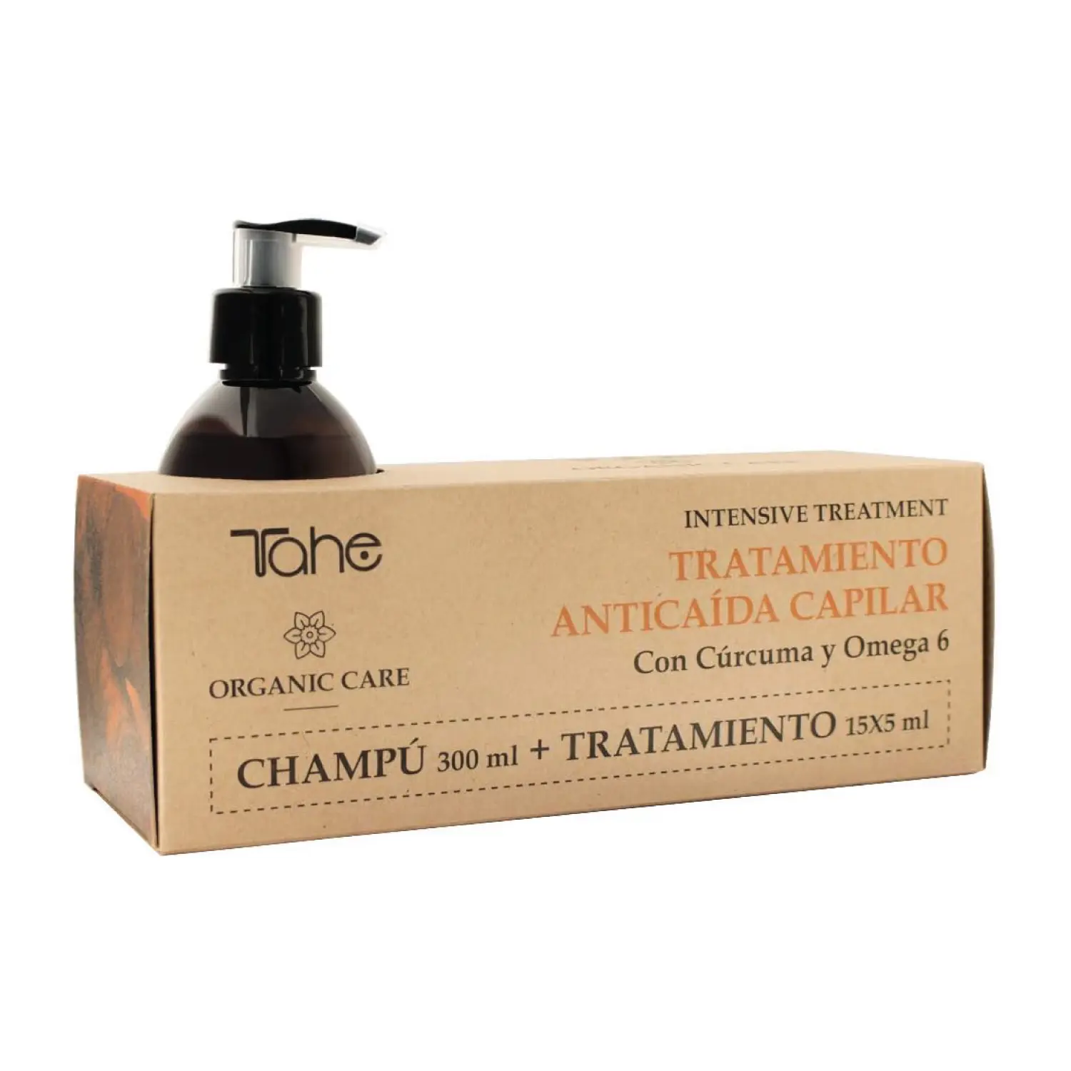 Tahe Organic Care Intensive Hair Loss Pack – Anti-Hair Loss Shampoo 300ml + Anti-Hair Loss Ampoule Treatment 15x5ml