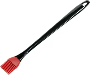 14 Inch Silicone Basting Brush for BBQ & Baking – Two Tone Heat Resistant Grill Brush with Long Handle, Non Slip Grip Kitchen Brush for Grilling, Roasting, Saucing Meat, Pastry, Oil, Butter, Durable Cooking Utensil