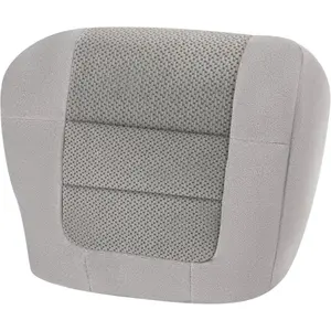 ECOTRIC Driver Side Bottom Seat Cover for 2001-2003 Ford F150 XLT Super-Crew Cab Single Cab 4X4 2WD Synthetic Leather Gray Truck Cushion Protector Automotive Replacement