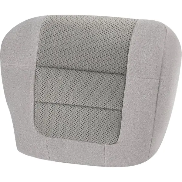 ECOTRIC Driver Side Bottom Seat Cover for 2001-2003 Ford F150 XLT Super-Crew Cab Single Cab 4X4 2WD Synthetic Leather Gray Truck Cushion Protector Automotive Replacement