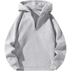 Retro Ethnic Half Zip Hoodie for Men - Comfortable and Stylish Menswear Sweatshirts