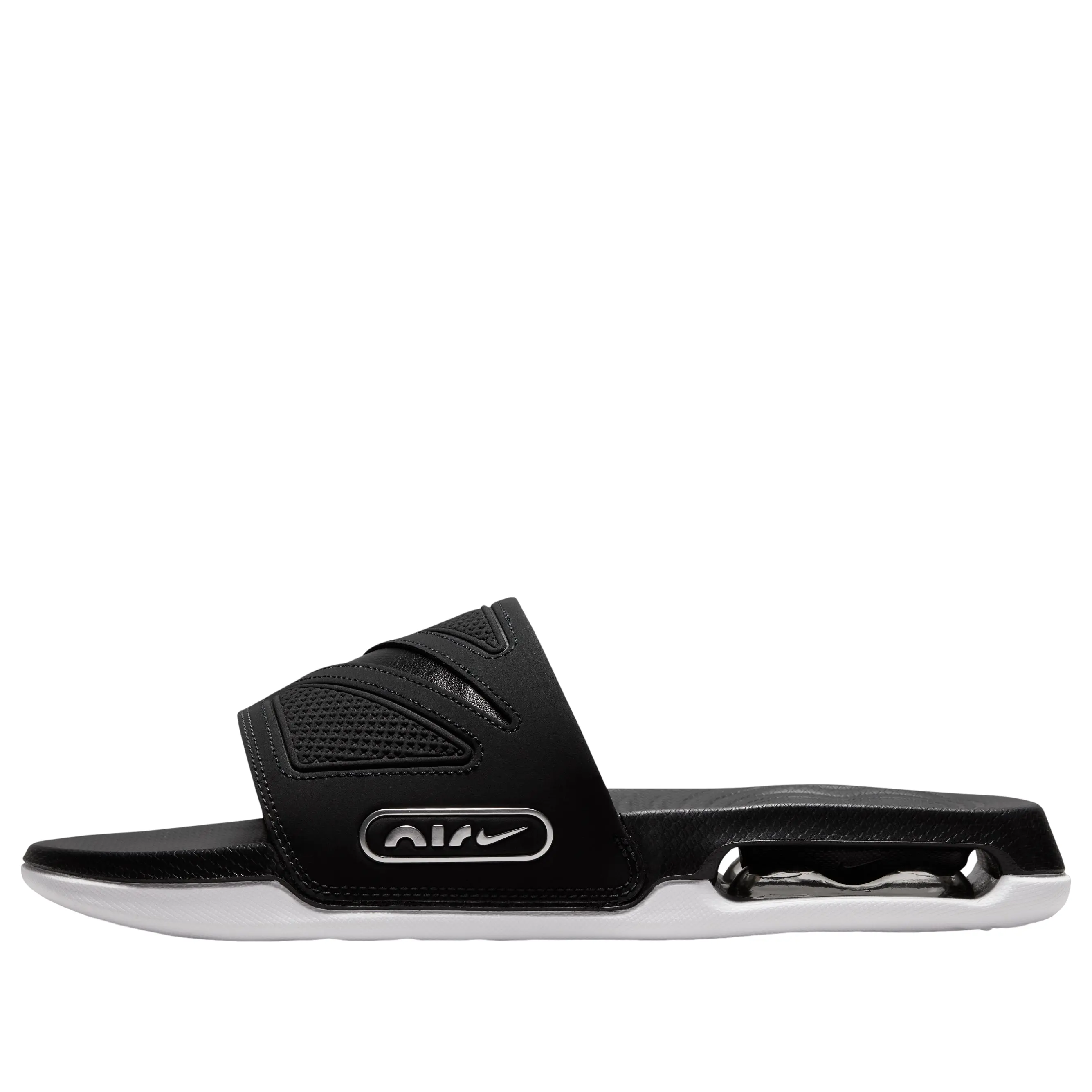Men's Nike Air Max Cirro Slide 'Black Metallic Silver' DC1460-004 Slip-on Casual Trainer Sneaker Sport