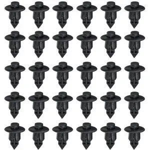 30pcs 6mm Rivet Quick Release Clips, Durable Plastic Screw Clamps, Motorcycle Accessories, Windshield Body Decor, Honda, Samsung, Kawasaki