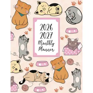 2026-2027 Monthly Planner:  Themed Large Two-Year Agenda From January 2026 to December 2027