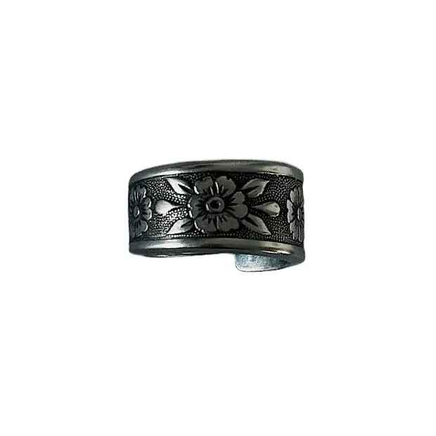 Hawaiian Botanical | Spoon Ring - Stainless Steel - Handmade