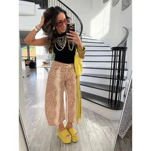 Darling Doe Spotted Print Barrel Pants (Reg.)