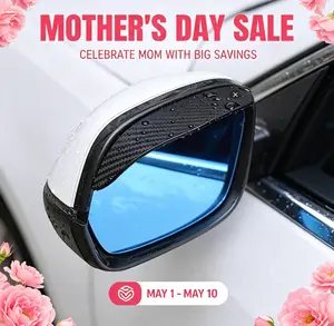 Car Rearview Mirror Rain Cover, Carbon Fiber Pattern Rearview Mirror Rain Cover, All-weather Sunshade & Snow Protector for Vehicles, Car Accessories