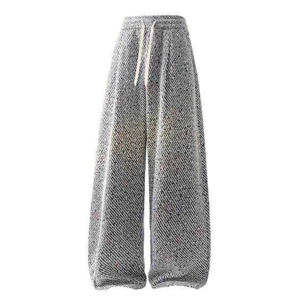 Men's Premium Sparkle Wide Leg Pants, Casual Drawstring Baggy Trousers, Perfect for Club, Party, Daily & Streetwear