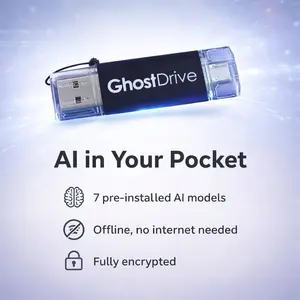 GhostDrive USB AI Command Center 32GB/64GB/128GB Pre-Configured Local AI Tools GhostDrive USB AI Command Center 32GB/64GB/128GB Pre-Configured Local AI Tools
