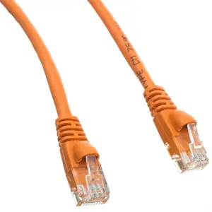 CableWholesale  Cat5e Orange Ethernet Patch Cable Snagless Molded Boot 35 foot