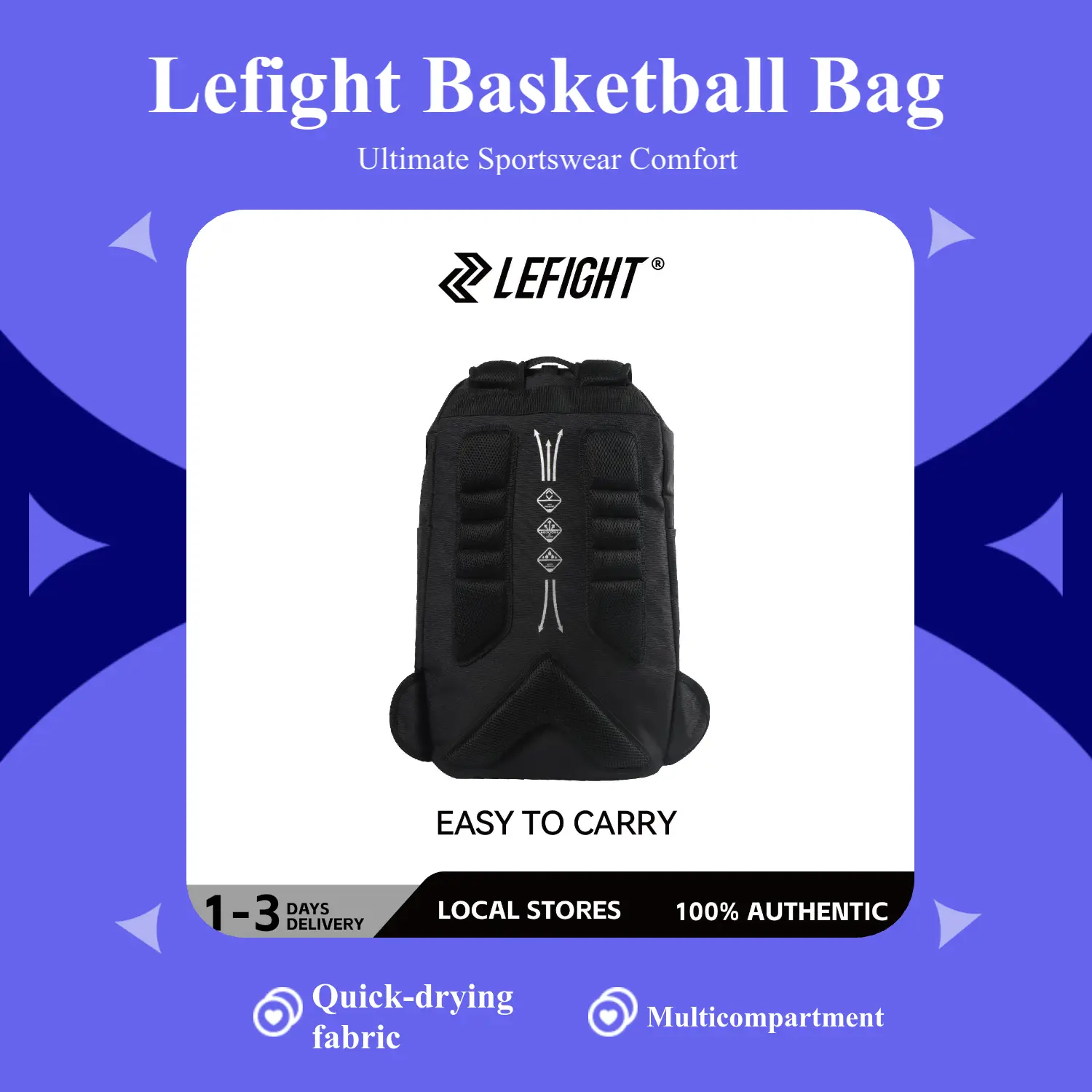 LEFIGHT backpack---The way this 50L LEFIGHT backpack holds my entire team‘s spirit？ +1000 aura points. Cleats. Laptop. Post-game snacks. All in one bag.