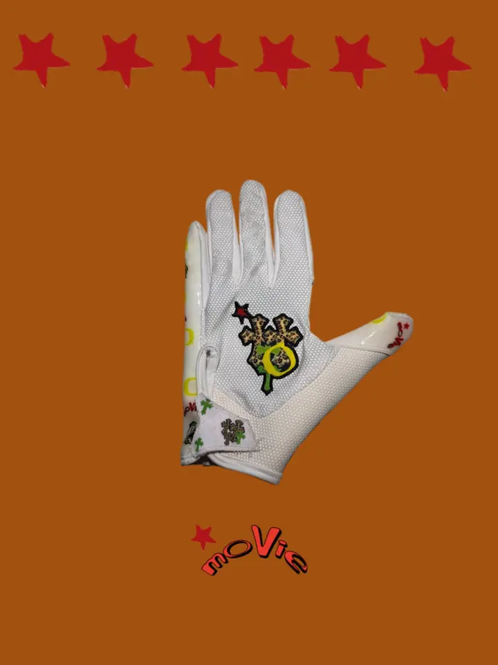 COLLEGE CHROME 1.0s DUCKZ SPEED FB GLOVES white COLLEGE CHROME 1.0s DUCKZ SPEED FB GLOVES white