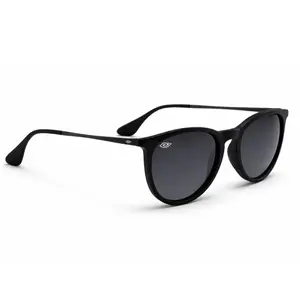 Dainty Darks Handcrafted Eco-Friendly UV400 Polarized Sunglasses with Deep Black Frames and Reflective Lenses for All-Day Comfort