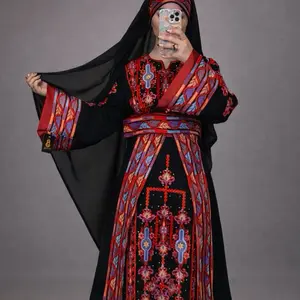 3p set shal with skirt and Thobe embroidered Clothes Womenswear Costumes