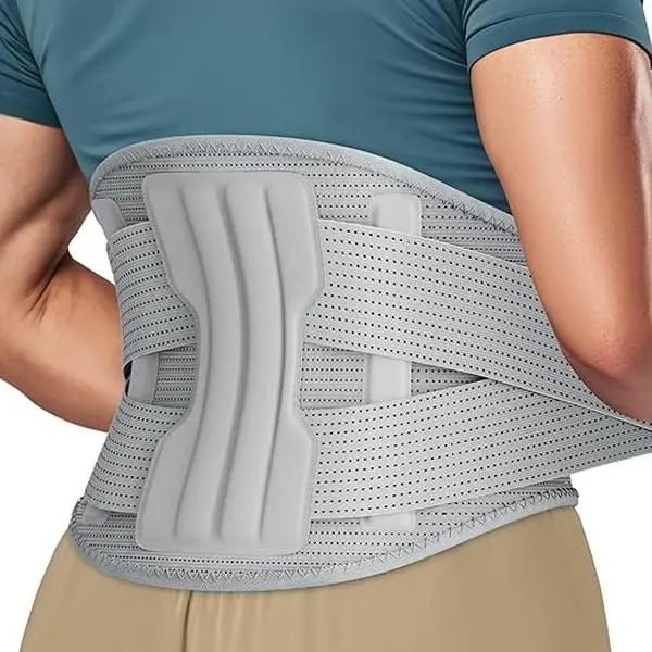 NEENCA Compression Back Brace – Breathable Lumbar Support for Lower Back Pain, Herniated Disc, Sciatica & Lifting.