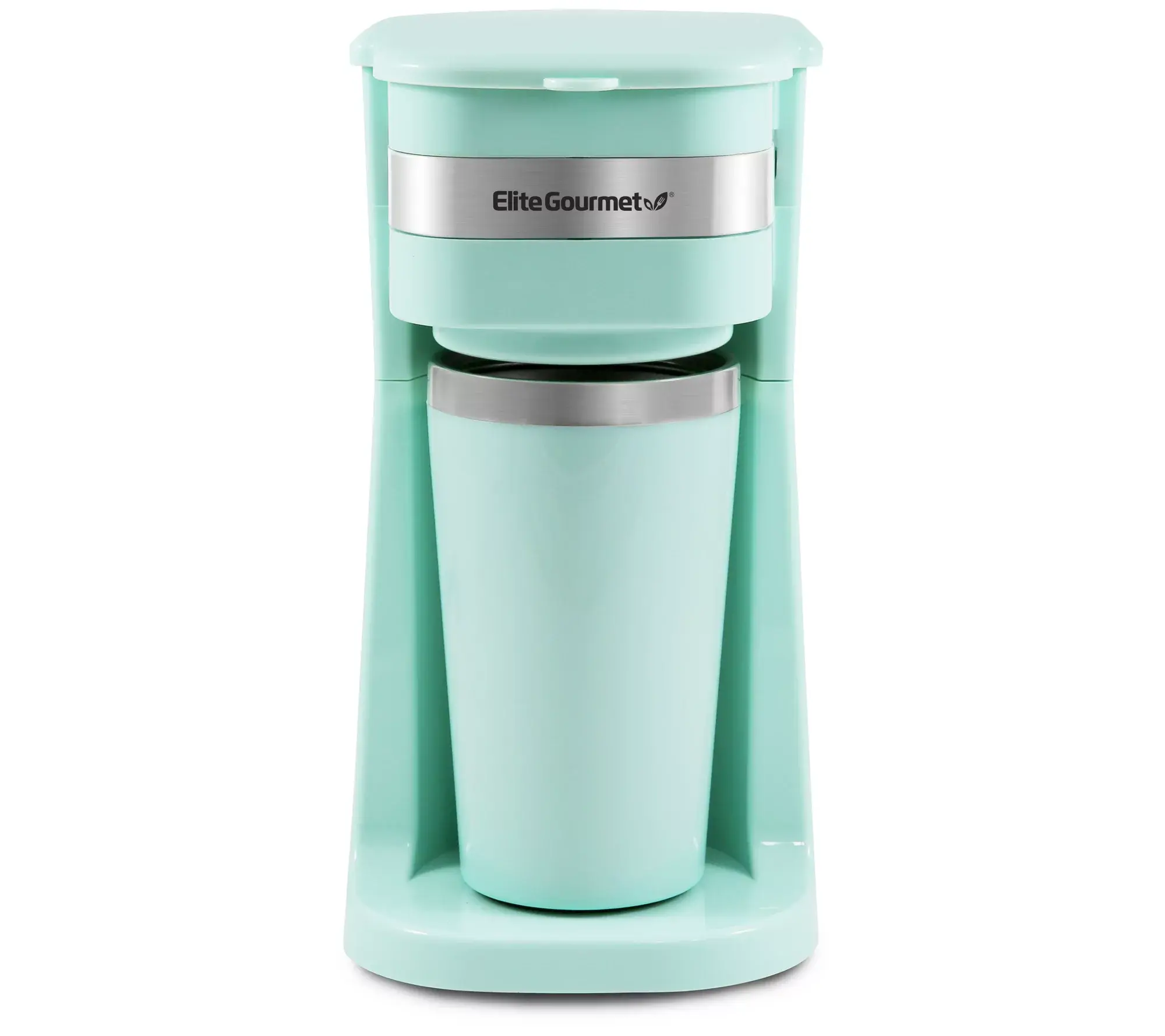 Elite Gourmet Personal Coffee Maker with Stainless Steel Mug