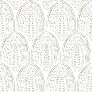 Modern Peel and Stick Wallpaper Boho Contact Paper 17.3''*78.8'' Self Adhesive Removable Wallpaper Peel and Stick Wall Paper Beige and White Wallpapers for Bedroom Bathroom Cabinets Decor Vinyl