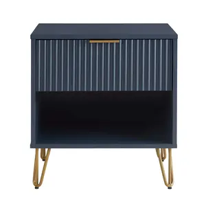 Granville Midnight Blue Nightstand 1.0