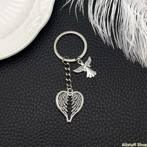Guardian Angel Wings Keychain for Sports & Outdoor Enthusiasts, Fan Shop Collectors