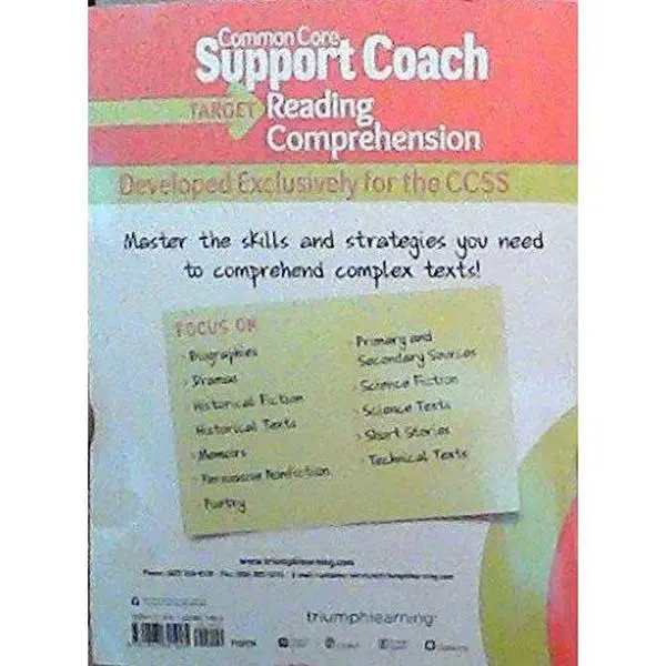 USED-Common Core Support Coach, Target: Reading Comprehension, Grade 7 by - (Paperback)