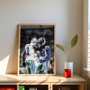 [SALE UP TO 41%] CeeDee Lamb & George Pickens Poster - Football Duo Wall Art, Athlete Room Decor, Sports Fan Poster, Game Day Print