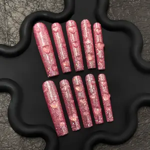 Peach Pink Strike! Meifen Fine Sparkle - Three dimensional Love - Broken Diamond Sparkle Powder Wearing Armor, Pure Desire Sweet and Spicy Girl's Life Armor!