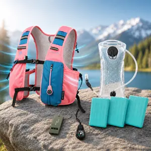 Hydration Vest for Running & Hiking, Stay Cool in Hot Weather with 2L Water Bladder and Ice Pack Cooling System backpack