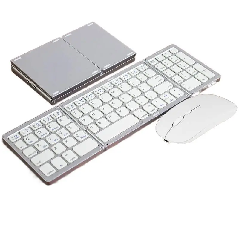 B089[Silver White]+Mouse+Bag and Pad