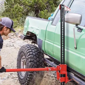 60 Inch Heavy Duty High Lift Farm Jack, 6600 LBS Ratcheting Off-Road Bumper Jack, Universal Utility Lift for Tractor, Truck, SUV, ATV, UTV and Car