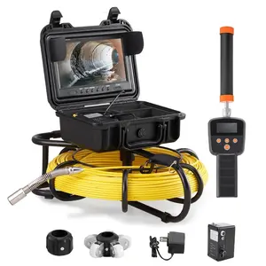 VEVOR Sewer Inspection Camera, 300 ft/91.5 m, 9 Pipeline Camera w/DVR 512Hz Locator, IP68 Waterproof, 12 LEDs, 16 GB SD Card for Sewer, Drain Duct Pipe PlumbingVEVOR Super Brand Day