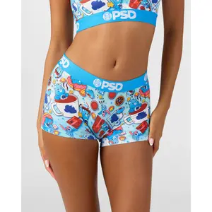 PSD Womens Care Bears - Caffeinated Boy Short Underwear - Comfortable, Breathable, Ultra-light Fabric