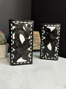 Men Tooled Black Wallet 2036 - Stylish Wallet for Men with Durable Design and Versatile Use