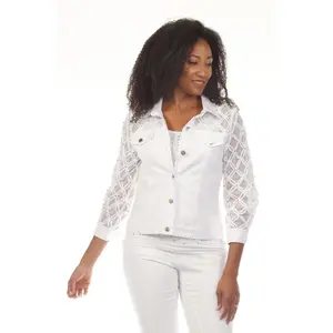 "Renee" White Denim Jacket