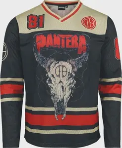 Pantera Hockey Jersey Mesh V‑Neck Long Sleeve — Official Licensed Band Merch