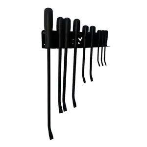 Pry Bar Holder Rack for Organized Storage - Durable Metal Construction - Wall Mounted Design